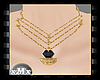 blk&gold Drop necklaces