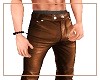 Dad Brown Leather Pants