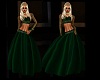 Forest Grn Medieval Gown
