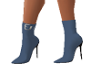 sexy slate blue boots