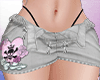 Skull Grey Skirt