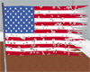 USA Flag Battle Damage