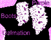 Purple Dalmation Boots