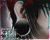 Acrylic Black Plugs