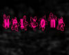 welcome neon with flower