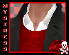 Black Coat Red Sweater