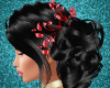 Black Hair & Flower