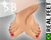 **SB REAL FEET [RED 2]