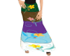 (QDH)Vector flower Skirt