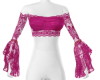 Raspberry Lace Peasant