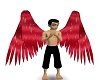 Red Stardust Angel Wings