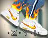 ZY: Fire White Shoes