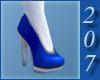 Blue Heels with Socks
