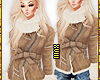 ! Beige Fur Coat