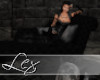 LEX Dark Chaise 2P