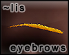 Eyebrows: gold III