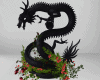 Black Dragon w Flowers