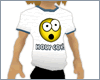 Holy Cow! Baggy T (white/blue)