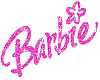 Barbie Glitter Sticker