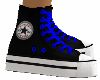 Blk Converse Blue Lace