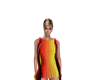 sexy rainbow dress