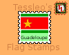 Guadeloupe flag stamp