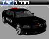 Black Charger Police Car