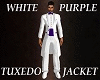 White Purple Tux Jacket