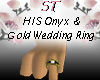 ST}Onyx Gold Ring HIS