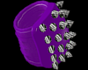 Purple Spiked arm bands