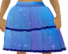 boho skirt knee blue