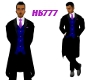 HB777 Tuxedo Top Bl/Pp