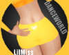LilMiss Yellow Gym Shrts