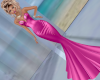 Fuchsia Fishtail Gown