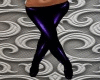 Purple PVC cutout pants