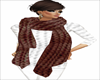 sweater +scarf bco marro