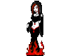 Goth Girl In Fire