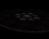 black dj room with stand
