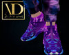 {D} Dye Purple Sneakers