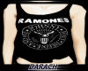 (D) Tops Ramones Black