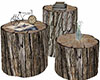 Tree Stump Tables Rustic