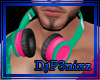 Gr/Pink Headphones M