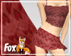 Fox~ Red Heart Skirt-Top