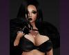 Dark Sexy Chic Busty Doll Dolls Pretty BIker BLack Bikini Top