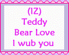 Teddy Bear Love Purple