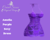 Amelia Purple Sexy Dress