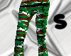 green camouflage capris