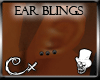 [CX]Ear blings black L