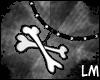 [Lm] Cross Bone necklace