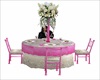 wedding table pink 